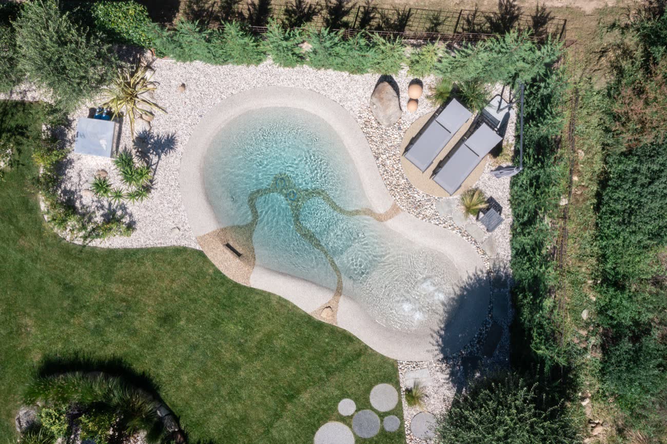 Il giardino visto dal drone